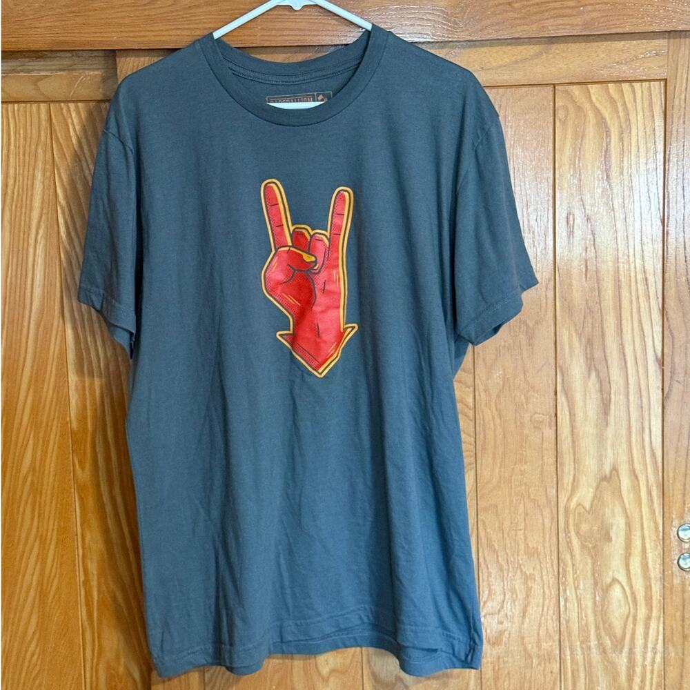 Baseballism "Two Down" Graphic Tee - Charcoal Grey XL